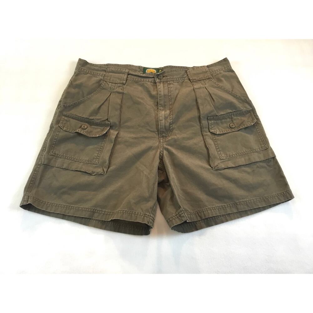 Cabela's Men's Cargo Shorts Brown 6 Pockets Size 40 Regular